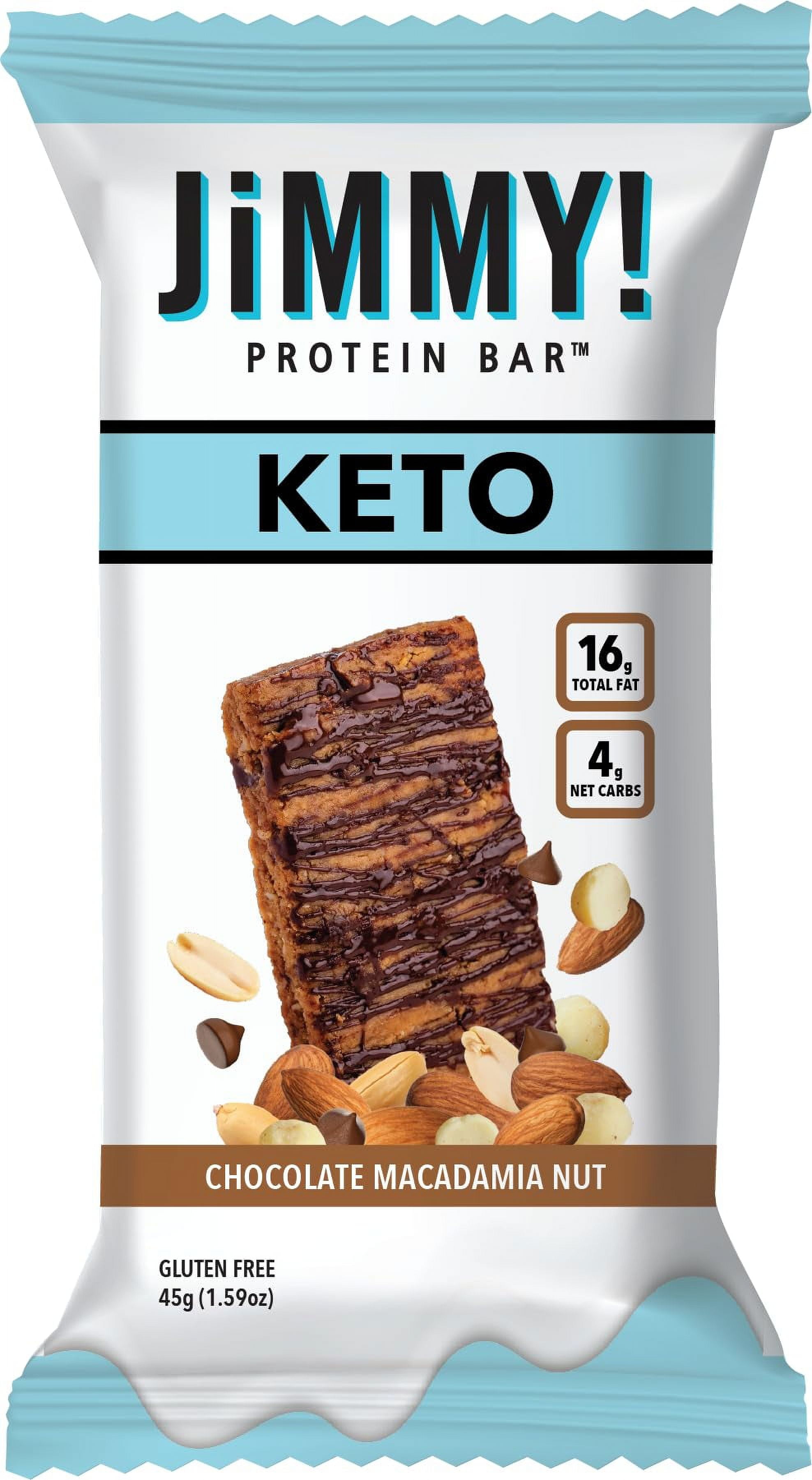 JiMMY'S! Functional Keto Protein STF9 Bar Chocolate Macadamia Nut