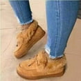 thumbnail image 1 of Jia Store Cozy Women's Slip-On Snow Boots with Faux Fur & Bow, Fashion Flat Sole Non-Skid Winter Shoes, Perfect for Cold Weather, 1 of 5