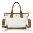 thumbnail image 1 of Jia Store New Luxury PVC Checkered Style Crossbody Mini Tote Bags Waterproof Durable Pack Women Handbag Small Pouch, 1 of 8