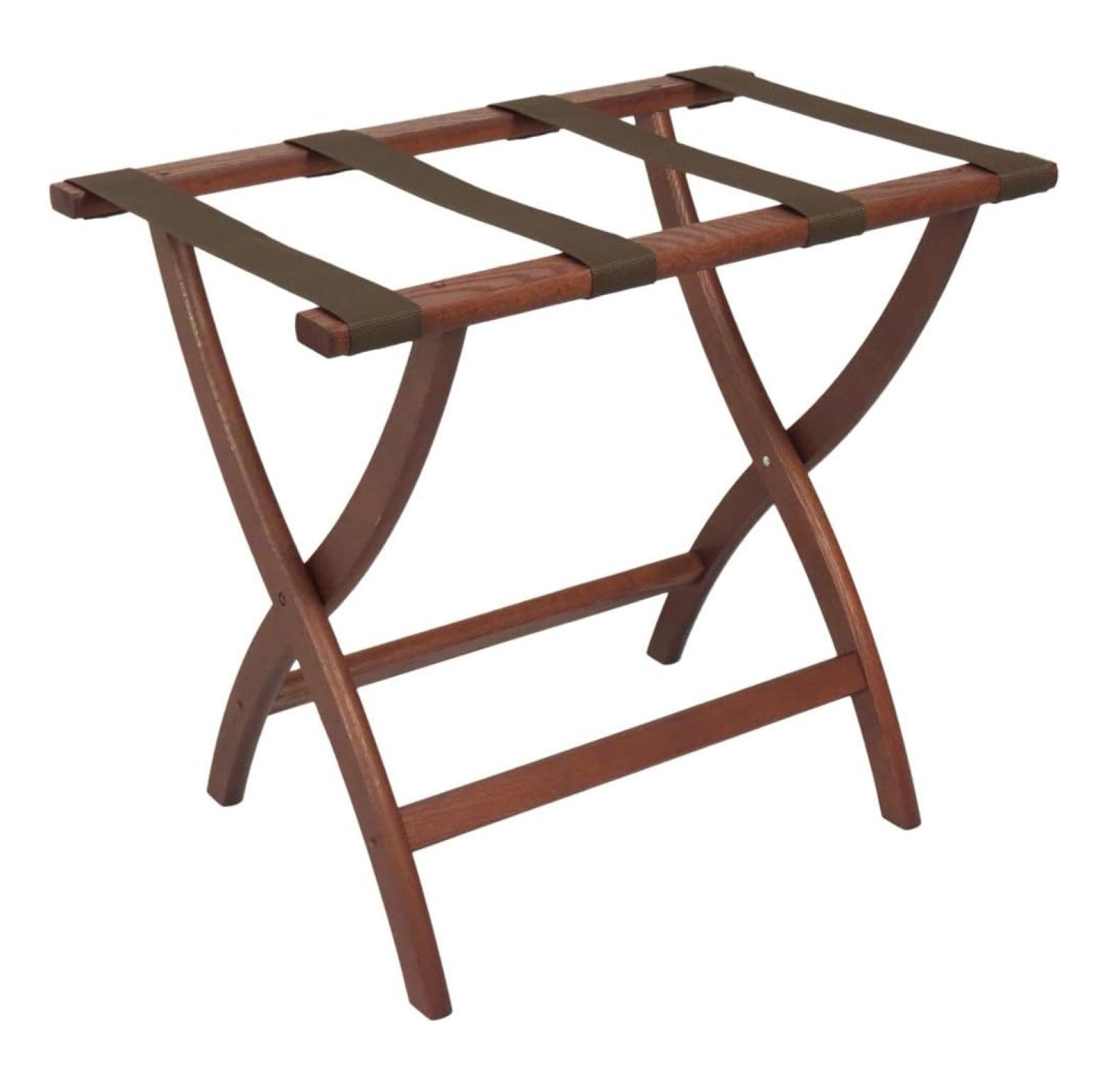 Jia ma sha Designer Curve Leg Luggage Rack, Mahogany - Walmart.com