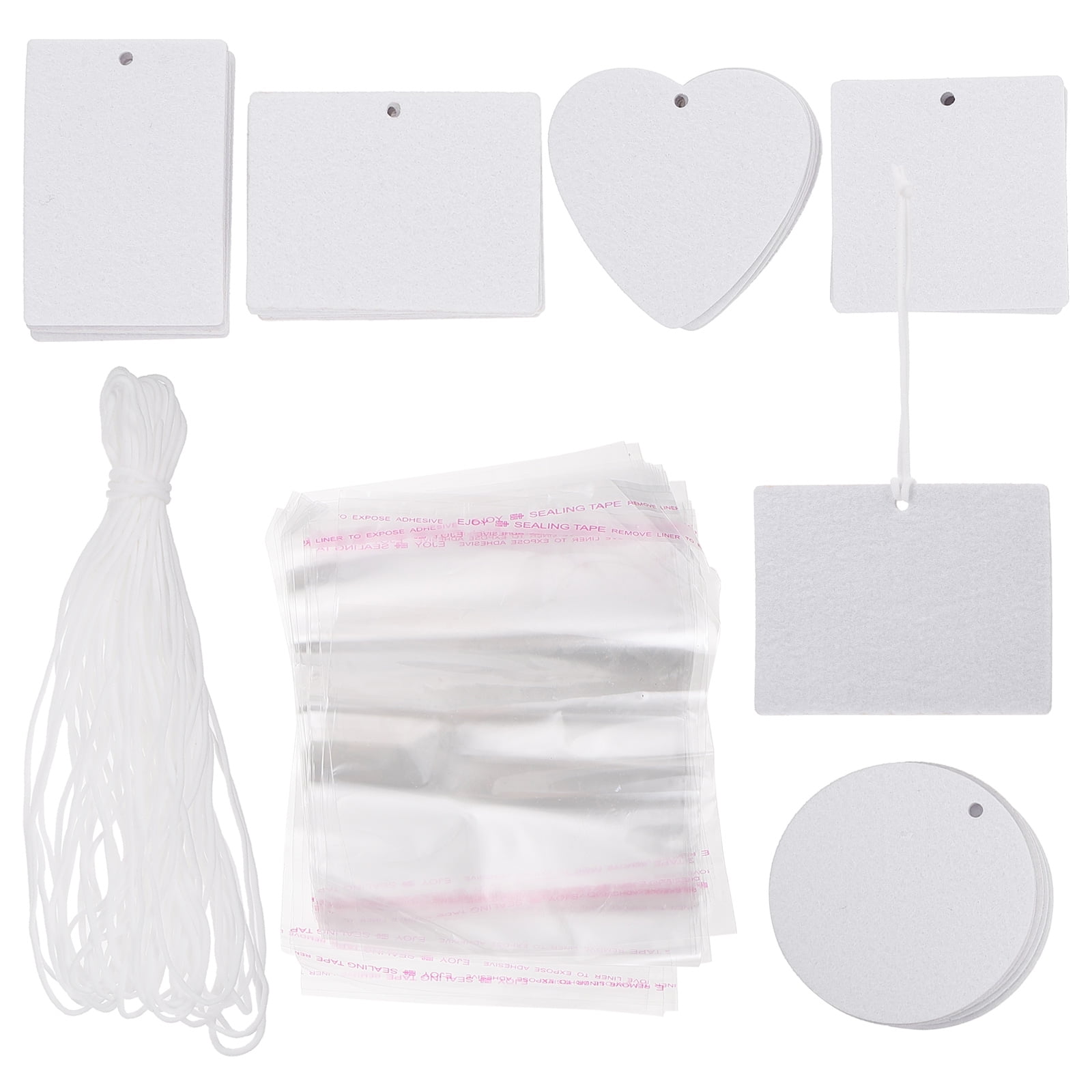 JiaHuin 1 Set Blank Air Freshener Sheet Natural Sublimation Blank