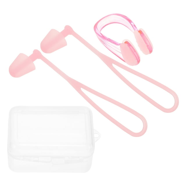JiaHuin 1 Set of Swimming Nose Clip Nose Clip Swimming Ear Plugs Women