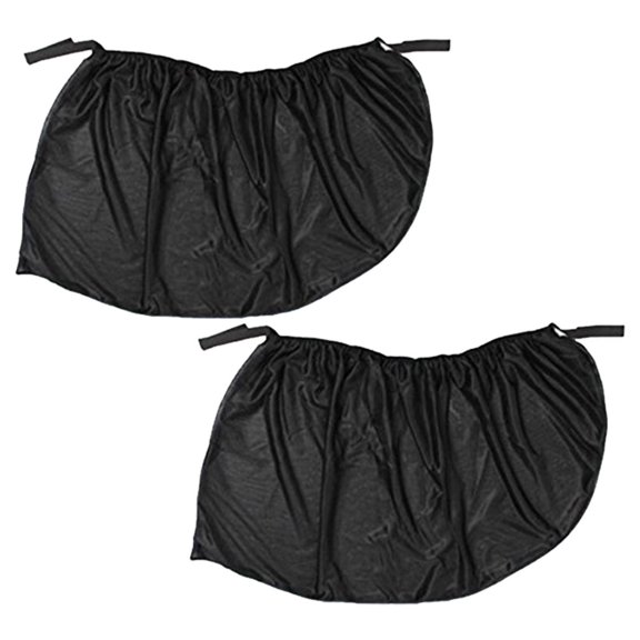 Toyandona 2Pcs Car Window Sun Shade Black Mesh Screen Allows Window Operation Blocks Sun Glare
