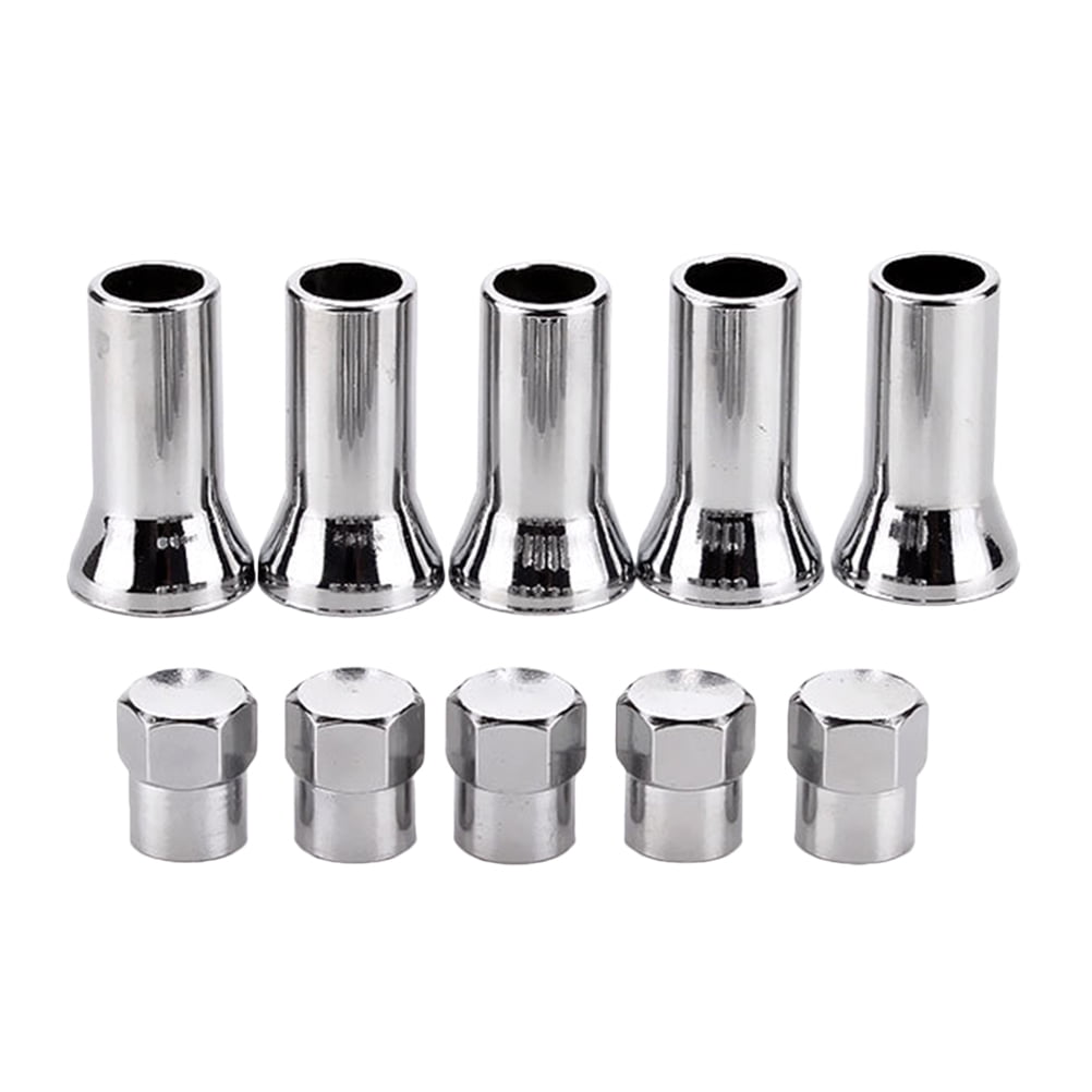 JiaHuin 2 Sets Valves Stem Caps and Valves Stems Sleeves Set for Car
