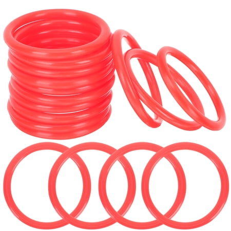 JiaHuin 24Pcs Plastic Toss Ring Toys Interactive Throwing Toys Game Toss Rings Tossing Toys for Kids