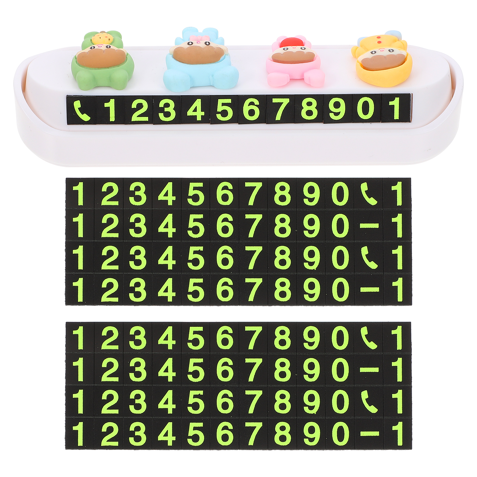 JiaHuin Car Parking Card Temporary Phone Number Plate Funny Car