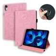 thumbnail image 1 of Jiahe Cover for Apple iPad 10th Generation Case with Pencil Holder, 2022 iPad 10.9 Inch Case, Embossed PU Leather Shockproof Folio Stand Shell Slim Cover Case for iPad A2757 A2777,Pink, 1 of 6