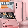 thumbnail image 1 of Jiahe Cover Case for Samsung Galaxy Z Fold 4,Shockproof Full Body Protective case with Removable  Pen Holder,with Screen Protector,Built-in Magnetic Stand,for Samsung Z Fold4, Rosegold, 1 of 8
