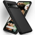 thumbnail image 1 of Jiahe Cover Case for Google Pixel 7 6.3-inch,Shockproof Rubber Hybrid Hard PC Cover,Black, 1 of 6