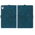 thumbnail image 1 of Jiahe Cover Case for iPad 10th Generation 10.9" 2022 Release, Anti-Slip Stand Embossed Patterned Folio Leather Soft TPU Shockproof Protective Cover with Card Slots & Pencil Holder, Blue, 1 of 9
