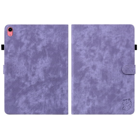 Jiahe Cover Case for iPad 10th Generation 10.9 inch 2022 ,Leather Flip Cover With Pencil Holder,Cute Cat Pattern Folio Stand Card Pocket Auto Wake/Sleep Case for iPad 10.9 Inch, Purple