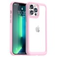 thumbnail image 1 of Jiahe Cover Clear for iPhone 13 Pro Max Case, Cute Women Girly Shockproof Military Grade Protective Hard Back Case with Soft TPU Edge, Slim Protection Bumper Cover for Girls Men, Pink, 1 of 8