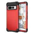 thumbnail image 1 of Jiahe Cover For Google Pixel 7 Pro 6.7 inch 3 in1 Rugged Shockproof Heavy Duty Silicone Bumper Hard PC Phone Protection Case,Red, 1 of 6