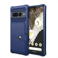 thumbnail image 1 of Jiahe Cover For Google Pixel 7 Pro 6.7 inch,Shockproof Wallet Credit Card Slot Compatible Magnetic Car Mount Kickstand Case Cover,Darkblue, 1 of 7