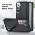 thumbnail image 1 of Jiahe Cover For Samsung Galaxy S22 Plus Case,Rugged Shockproof Three-layer Structure Protector with Built-in Foldable Metal Kickstand Cover,K, 1 of 7