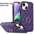thumbnail image 1 of Jiahe Cover For iPhone 14 Plus 6.7 inch,Shockproof Rugged 360° Rotation Finger Ring Holder Kickstand Case Cover,Purple, 1 of 8