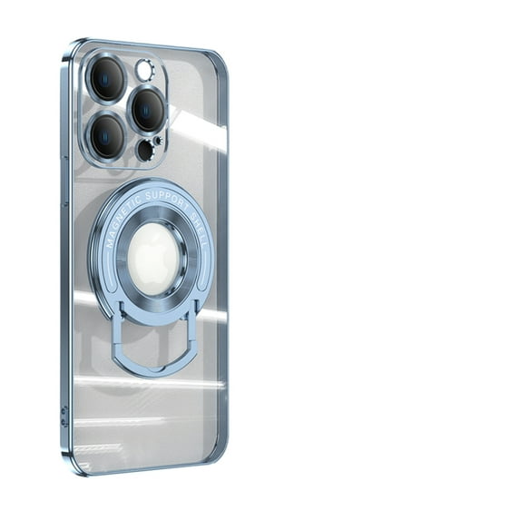 Jiahe Cover For iPhone 14 Pro Max 6.7 inch Case,Slim Shockproof Magnetic MagSafe Kickstand Transparent Case Cover,Support Magnetic Car Mount,Blue