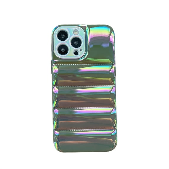 Jiahe Cover For iPhone 14 Pro Max 6.7 inch,Slim Soft Touch Shockproof Down Jacket Style Soft TPU Puffer Case Cover,For iPhone 14 Pro Max,Armygreen