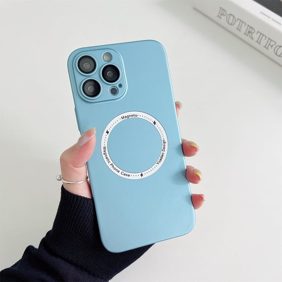 Jiahe Cover For iPhone 14 Pro Max,Slim Hybrid Shockproof Camera Lens Protection Magnetic MagSafe Case Cover,For iPhone 14 Pro Max,Blue