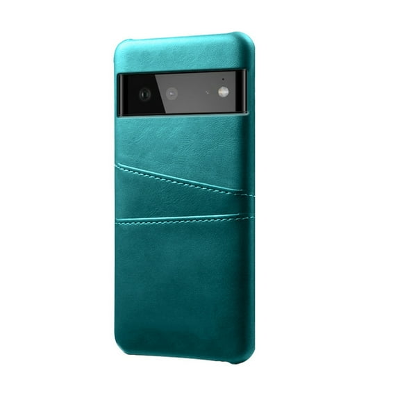 Jiahe Cover for Google Pixel 6a, Wallet Case with Card Holder,Slim Lightweight Shockproof Premium PU Leather Anti-Scratch Card Slots Case Cover, green