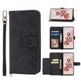 thumbnail image 1 of Jiahe Cover for Google Pixel 7 Pro Magnetic Wallet Case, RFID Blocking Embossed Wallet Card Holder Stand Shockproof TPU Interior PU Leather Protective Flip Cover with Crossbody Shoulder Strap, Black, 1 of 12