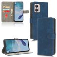 thumbnail image 1 of Jiahe Cover for Moto G Play 2023, Magnetic Wallet Case with Credit Card Holder,Shockproof Folio Flip Leather Card Slot Stand with Wrist Strap and RFID Blocking Cover, blue, 1 of 4