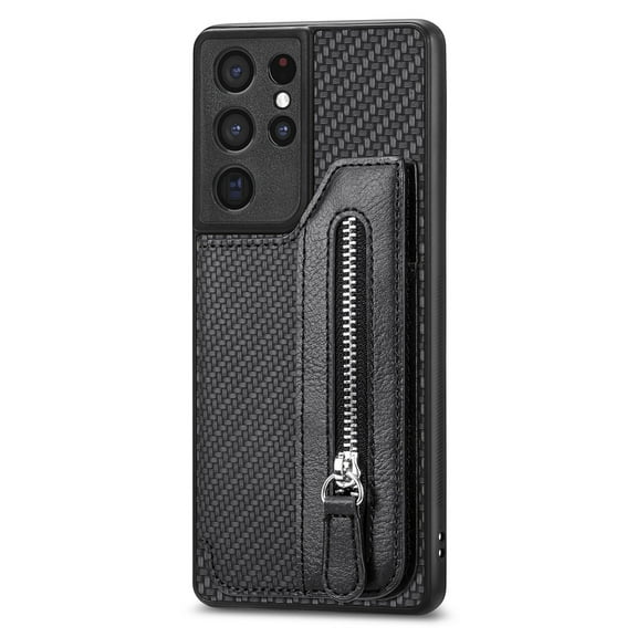 Jiahe Cover for Samsung Galaxy A14 5G, Credit Card Holder Phone Case with Magnetic Closure,Shockproof Anti-drop Flip Folio Zipper Wallet Kickstand Cover Case, black