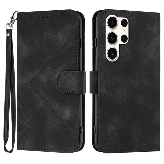 Jiahe Cover for Samsung Galaxy A14 5G, Wallet Case with Credit Card Holder, Hybrid Shockproof Flip Leather Magnetic Clasp Kickstand with Wristband Case Cover, black
