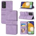 thumbnail image 1 of Jiahe Cover For Samsung Galaxy A53 5G 6.5 inch Wallet Case,Magnetic Shockproof with Card Holder Kickstand Shoulder Strap,Wristband Flip Leather Case Cover,Lightpurple, 1 of 10