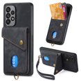 thumbnail image 1 of Jiahe Cover for Samsung Galaxy A54 5G, Wallet Case with Card Slots,Rugged Shockproof Anti Scratch Kickstand with Hand Strap Wallet Case,Support Magnetic Car Mount, black, 1 of 7