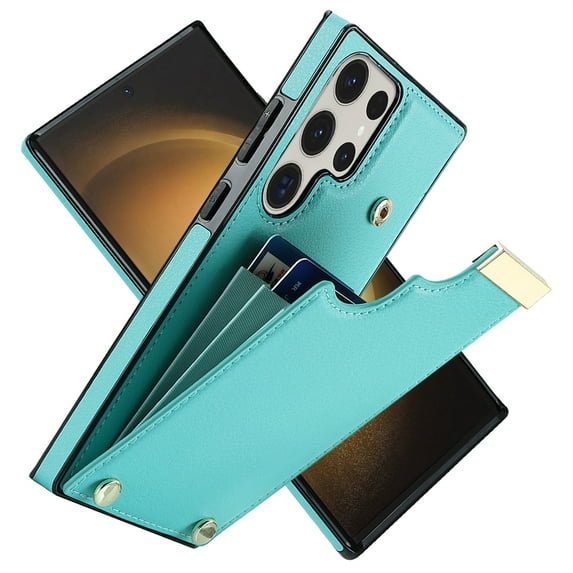 Jiahe Cover For Samsung Galaxy S21 Ultra, Wallet Case with Card Slot Holder,Slim Hybrid Shockproof Premium Leather AntiScratch Lightweight Case Cover, mint