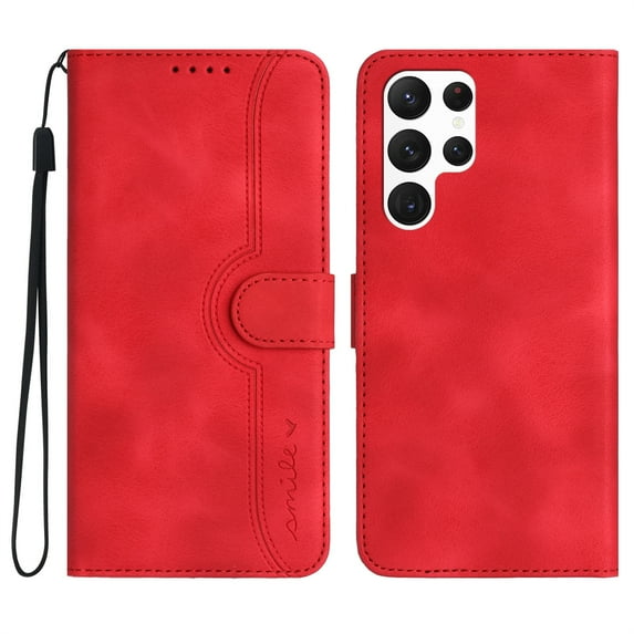 Jiahe Cover for Samsung Galaxy S21+, Wallet Case with Credit Card Holder,Shockproof Magnetic Anti-Scratch Premium Leather Cover with Card Slots Kickstand Cover Case, red