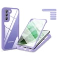 thumbnail image 1 of Jiahe Cover For Samsung Galaxy S22 Plus 6.1 inch Case,Shockproof with Built in Screen Protector Silicone Bumper Full Body Protection Clear Acrylic Back Cover,Purple, 1 of 7