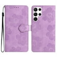 thumbnail image 1 of Jiahe Cover for Samsung Galaxy S22 Plus, Wallet Phone Case，Premium Flip Leather with Hand Strap Shockproof Flower Pattern Case with Magnetic Clasp Card Holder Kickstand Case Cover, purple, 1 of 1