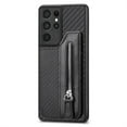 thumbnail image 1 of Jiahe Cover for Samsung Galaxy S23 Plus, Credit Card Holder Phone Case with Magnetic Closure,Shockproof Anti-drop Flip Folio Zipper Wallet Kickstand Cover Case, black, 1 of 8
