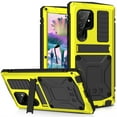 thumbnail image 1 of Jiahe Cover For Samsung Galaxy S23 Ultra Case,Shockproof Heavy Duty with Built-in Screen Protector Kickstand Full Body Protector Case Cover,Support Wireless Charging,Yellow, 1 of 8
