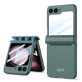 thumbnail image 1 of Jiahe Cover for Samsung Galaxy Z Flip5,Slim Lightweight Magnetic Hinge Protector with Built-in Small Screen Protector Anti-Drop Protective Case Cover for Samsung Galaxy Z Flip5,6.7 inch,Deep Green, 1 of 5