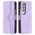 thumbnail image 1 of Jiahe Cover for Samsung Galaxy Z Fold 3, Wallet Case with Credit Card Holder,Shockproof Magnetic Anti-Scratch Premium Leather Cover with Card Slots Kickstand Cover Case, purple, 1 of 5