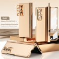 thumbnail image 1 of Jiahe Cover for Samsung Galaxy Z Fold 4 2022 Case with S-Pen Holder Hinge Protection & Front Screen Protector, Full Body Slim PC Cover Anti-scratches Shockproof Phone Case for Galaxy Z Fold 4, Gold, 1 of 8