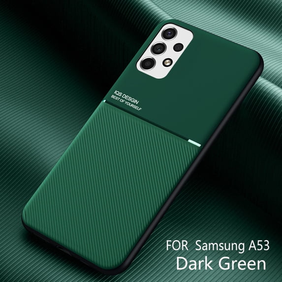 Jiahe Cover Slim Fit for Samsung Galaxy A53 5G Case, Luxury Elegant Ultra Slim Lightweight with Magnetic Matte Shockproof Non-Slip Soft Grip Flexible Protective Case,Green