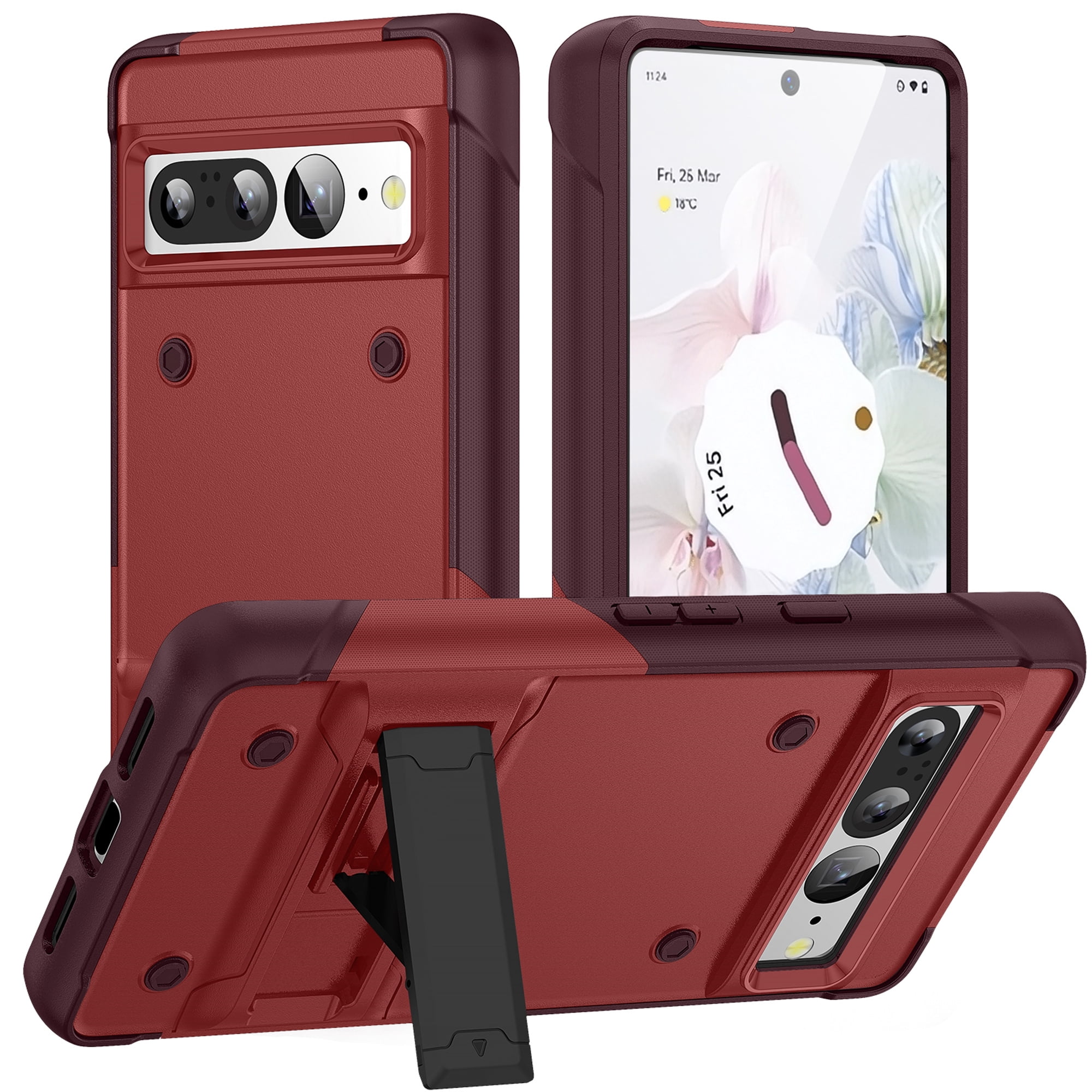 Jiahe Cover for Google Pixel 7 Pro, Rugged Shockproof Hard PC Case,With ...