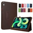 thumbnail image 1 of Jiahe Cover for iPad 10th Generation 10.9 Inch 2022, Shockproof Premium PU Leather Slim Stand with Pen Loop Holder Case, Brown, 1 of 5