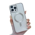 thumbnail image 1 of Jiahe Cover for iPhone 11, Compatible with MagSafe Case,Slim Plating Hybrid Shockproof Lightweight Anti-Scratch Transparent Back Case Cover, silver, 1 of 7