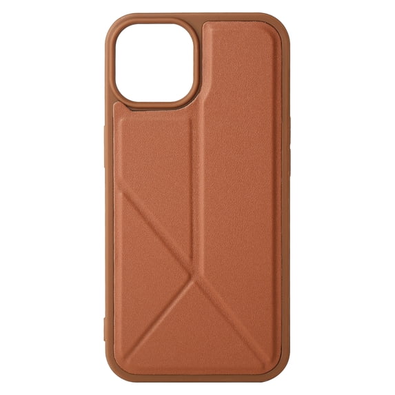 Jiahe Cover for iPhone 11 Pro Max, Rugged Shockproof Soft TPU Bumper Case,Slim Lightweight with Foldable Kickstand Back Case Cover, brown