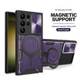 thumbnail image 1 of Jiahe Cover forSamsung Galaxy S23 Plus, Case with Slide Camera Lens Protector,Built-in 360° Rotate Ring Stand Magnetic Shockproof Hard PC Cover,Support Magnetic Car Mount, purple, 1 of 7