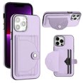 thumbnail image 1 of Jiahe Cover foriPhone XS/X, Wallet Case with Credit Card Holder,Shockproof Anti-drop Button Wallet PU Leather Card Slots Anti-Scratch Cover Case, purple, 1 of 6