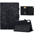 thumbnail image 1 of Jiahe Cover For iPad 10th Generation 2022 10.9 inch,Rugged Shockproof Emboss Flower Pattern Auto Wake/Sleep Card Slot Kickstand Full Protection Case Cover,Black, 1 of 9