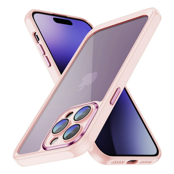 Jiahe Cover for iPhone 11 Pro, Case with Magnetic Invisible Stand Slim Shockproof Anti-Scratch,Compatible with MagSafe Lens Protector Case Cover, pink