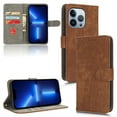 thumbnail image 1 of Jiahe Cover for iPhone 11 Pro, Magnetic Wallet Case with Credit Card Holder,Shockproof Folio Flip Leather Card Slot Stand with Wrist Strap and RFID Blocking Cover, brown, 1 of 4