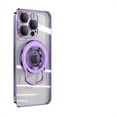 thumbnail image 1 of Jiahe Cover for iPhone 11 Pro Max, Case with Invisible Stand,Compatible with MagSafe,Slim Shockproof Lens Protector Transparent Back Cover,Support Magnetic Car Mount, lightpurple, 1 of 8